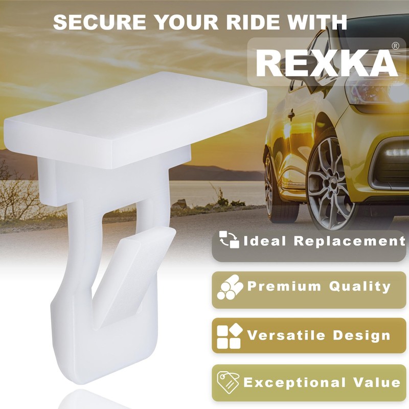 Rexka 15pcs Front & Rear Bumper Clips for Toyota 76853-10010