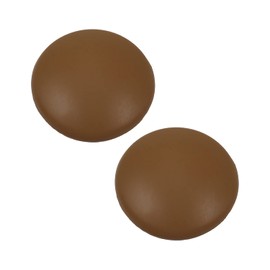 MroMax 1.57 inch Diameter Wall Protectors Self Adhesive Round Silicone Doors Knob Wall Shield,Door Handle Bumper Guard Stopper Silicone Stop Round Style 1.57" Brown 2pcs