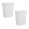 Mind Reader Slim Laundry Hamper with Lid, 50L Clothes Basket,