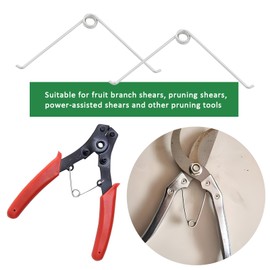 VGOL 10pcs V-Shape Spring Stainless Steel Small Torsion Spring for Pruners Tools Maintenance Garden Shears Trimming Scissors Spring Replacements