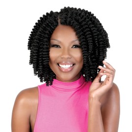 Motown Tress Crochet Braids 2X Wand Curl 8" (C.2WAND8) (Tipped Off Black Light Auburn T1B27)