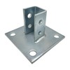 2 Pack - 4 Hole Post Base Channel, 6" Square