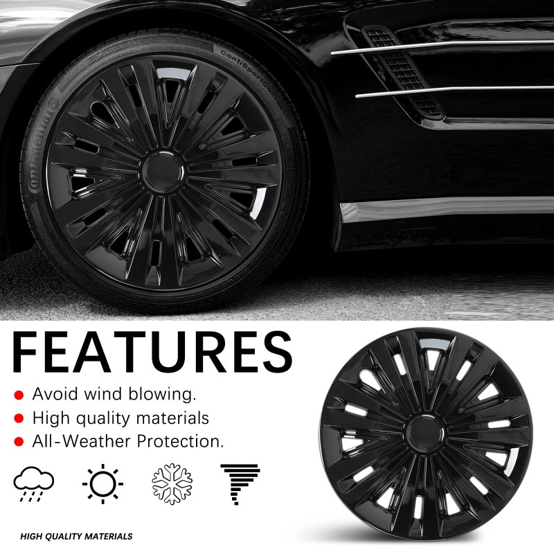 DREAMIZER 4Pcs/Set For Toyota Prius C 15" Car Wheel Cover