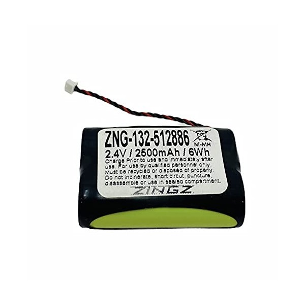 Replacement for Kaba Dormaka 132-512886 Replacement Battery - 2.4V/2500mAh NiMh