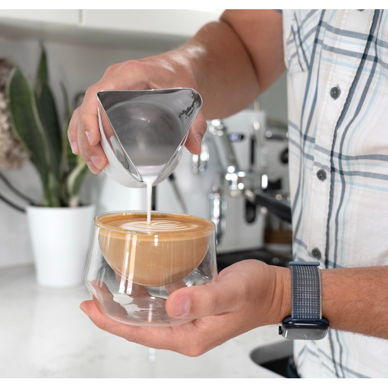 KRUVE Create Latte Art 3 Pour Jug 440ml Stainless Steel