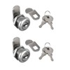 2Pcs Cabinet Cam Lock Keyed Alike Tool Box Locks 5/8"