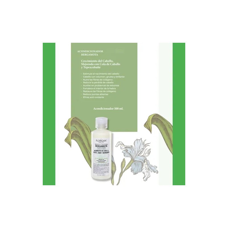 Shampoo Bergamota, Acondicionador Y Tónico + Suero Capilar