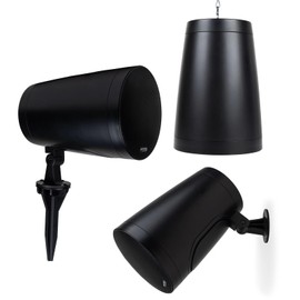 Dayton Audio 6-1/2" Pendant/Landscape Speaker 70V/100V/8 Ohm Black WP60XTB