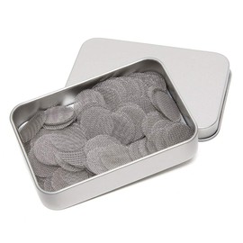 200pcs Premium Stainless Steel Pipe Screens, 3/4 Inch with Metal Box