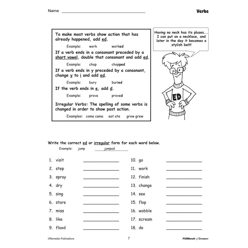 Remedia Publications Grammar Fun Book