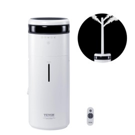 VEVOR Humidifier for Home Large Room, Commercial Humidifier for Whole House 1291.7 sq ft, 16L Water Tank & Night Light & 12h Timer & Auto Shut-Off, Greenhouse, Commercial Branch Tube w/ 360° Nozzle