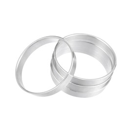 Hihaha 4pcs OD 58.1mm to ID 57.1mm Aluminum Alloy Car Auto Hub Centric Rings Wheel Bore Center Spacer Replacement Durable Material