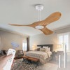 BOJUE Ceiling Fan without Light,42 Inch Modern Ceiling Fan no