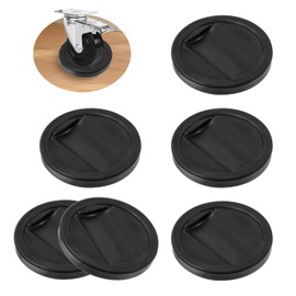 6PCS Furniture Castor Cups, Anti-Sliding Bed Wheel Stoppers Carpet Protector Cup Caster Cups for Wheels of Furniture Couch Chair Sofa Bed