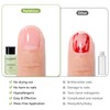 Nailshion Nail Polish Remover, Non-acetone Fingernail Polish Remover Built-in Push-down