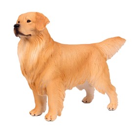 Kisangel Golden Retriever Figurine Realistic Animal Model for Educational for Imagination Development Home and Office Decoration Lightweight and Portable