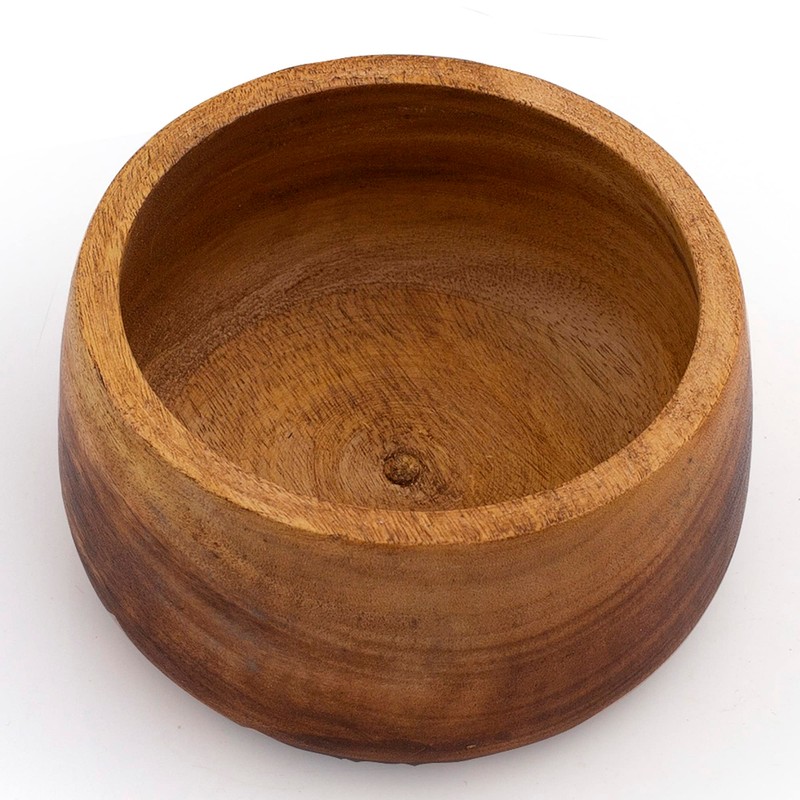 Handmade Wooden Snack Serving & Key Bowl, Decorative Countertop, 4