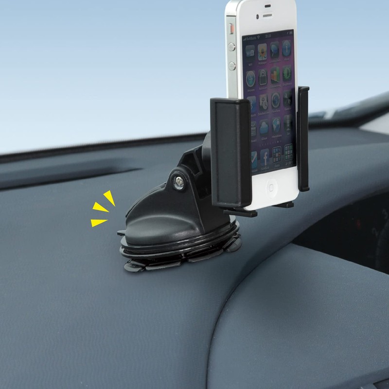 Seiwa P186 Suction Cup Support Adapter for Car Accessories, Portable