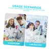 CHILDWEET 2pcs Stainless Steel Scraper Laboratory Spatula Supplies Micro Scoop