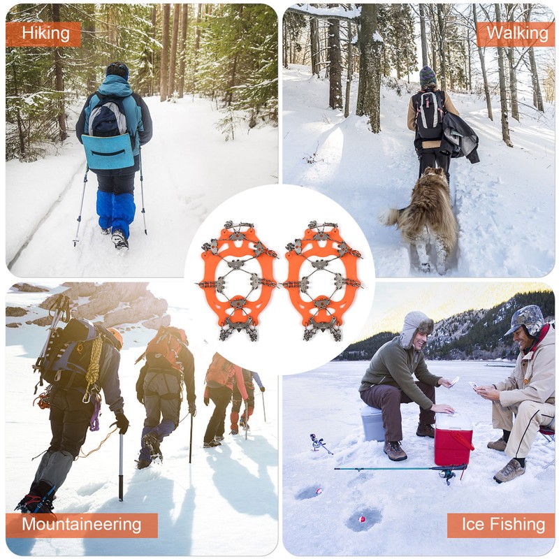 32-Tooth Ice Claw Stainless Steel Anti-Slip Shoe Cover Snow Anti-Slip
