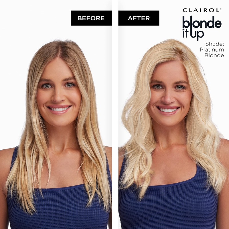 Clairol Blonde It Up Permanent Hair Dye, Platinum Blonde Hair