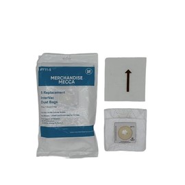 Premium Replacement Y11 Bags for Intervac Models CSRM / CS9 / CS10 / And DOMETIC CV1004 - Contains 5 Cloth Bags & 1 Motor Filter - Replaces OEM # Y11-5