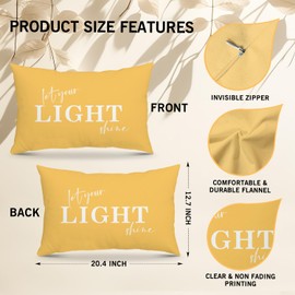 Bible Verses Throw Pillow Covers, Christian Religious Gifts for Women Inspirational Gifts for Women Men, Cushion Cover Decorative Pillowcase Home Decor Sofa Couch Chair Bedroom Living Room - 20