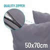 Dreamzie Pillowcases (Set Of 2) - Anthracite - For Pillows