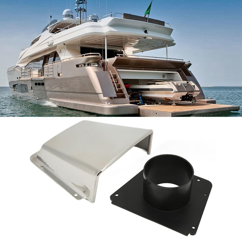 Marine Cowl Ventilator 304 Stainless Steel with Adjustable Nylon Base