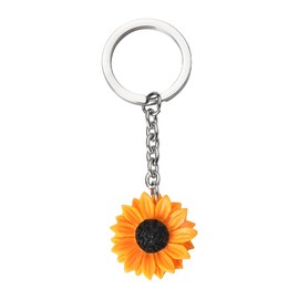 Sunflower Keychain for Women Girls Backpack Bag Charms for Handbags Keychain for Women Girls Sun Flower Keychain Accessories for Car Key Chain