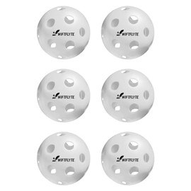 Swiftflyte Multi-Surface Pickleballs Set of 6-72 mm, 26 Precision-Drilled Holes, Ideal for Indoor Play