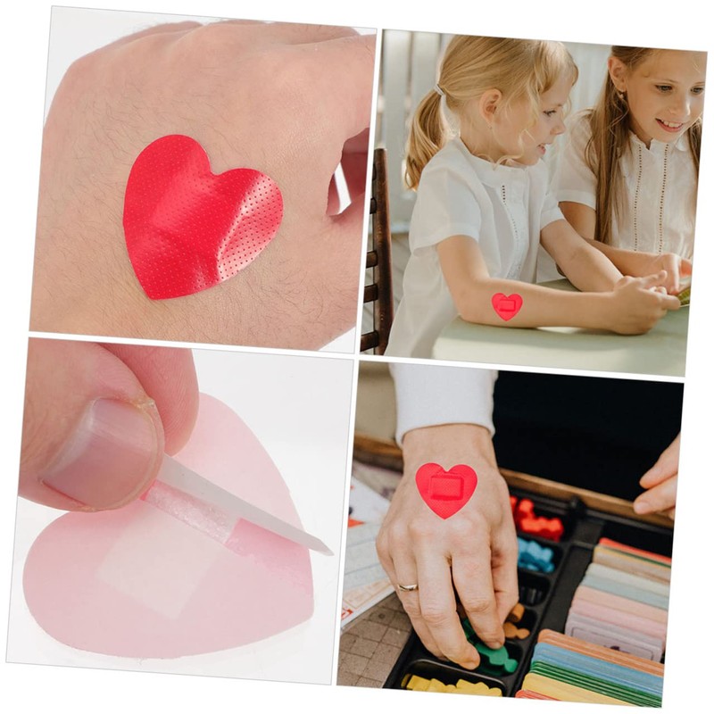 CORHAD Small Patch 30 Sheets Heart Stickers Bandages Dressing Pads