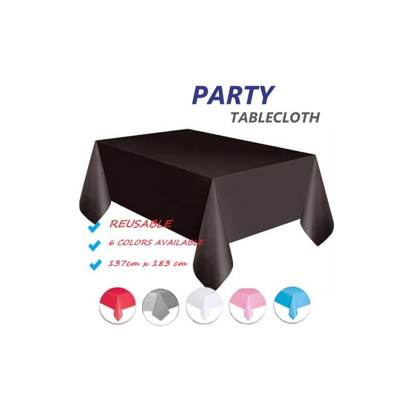TooToo 1PK Wedding Party Table Cover Cloth Plastic Table Cloth