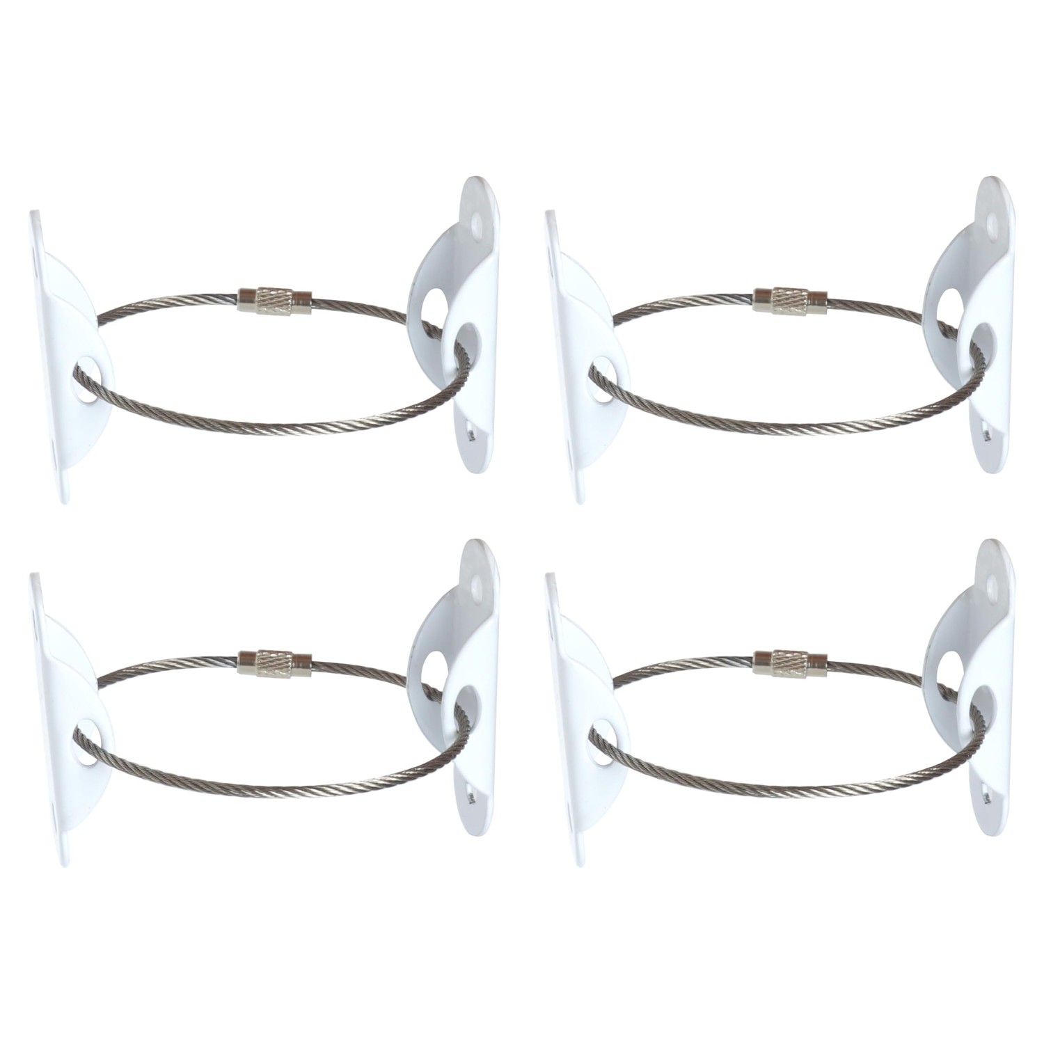 prendre PR-WIREKOTE-WH Furniture Fall Prevention, Set of 4, Earthquake ...