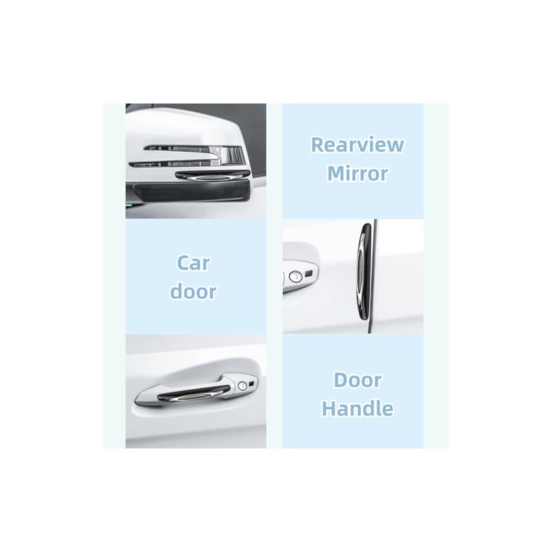 Acouto Protector de Borde de Puerta, 4pcs PVC Guardabarros Recorte