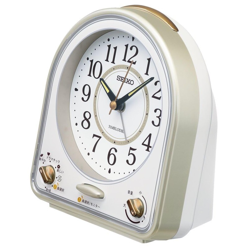 Seiko Clock, Alarm Clock, Clock Analog, 31 Songs, Melody, Alarm,