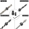 Jersvimc 8Pcs Drill Bit Depth Stop Collar Set, Drill Bit