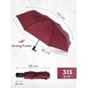 UK-UNIQUE Windproof Umbrella Windproof Travel Umbrella - Compact, Light, Automatic,