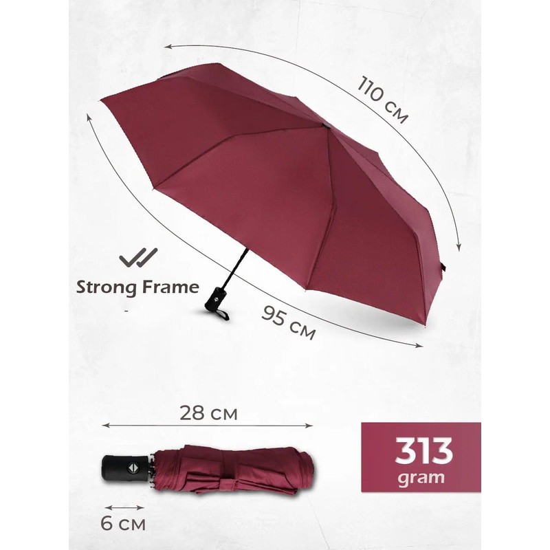 UK-UNIQUE Windproof Umbrella Windproof Travel Umbrella - Compact, Light, Automatic,