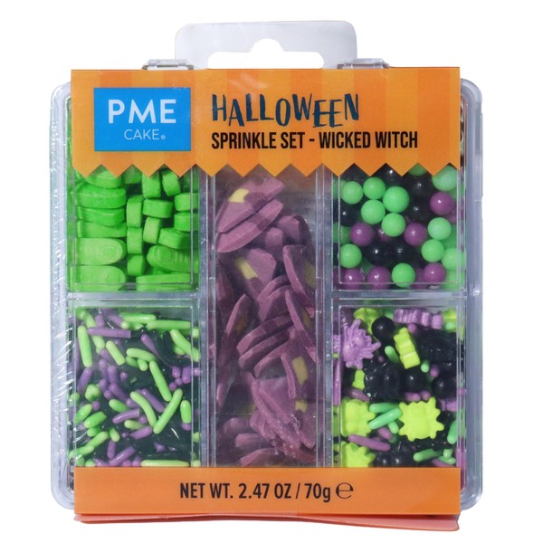 PME 5-in-1 Halloween Sprinkle Set - Wicked Witch (74g)
