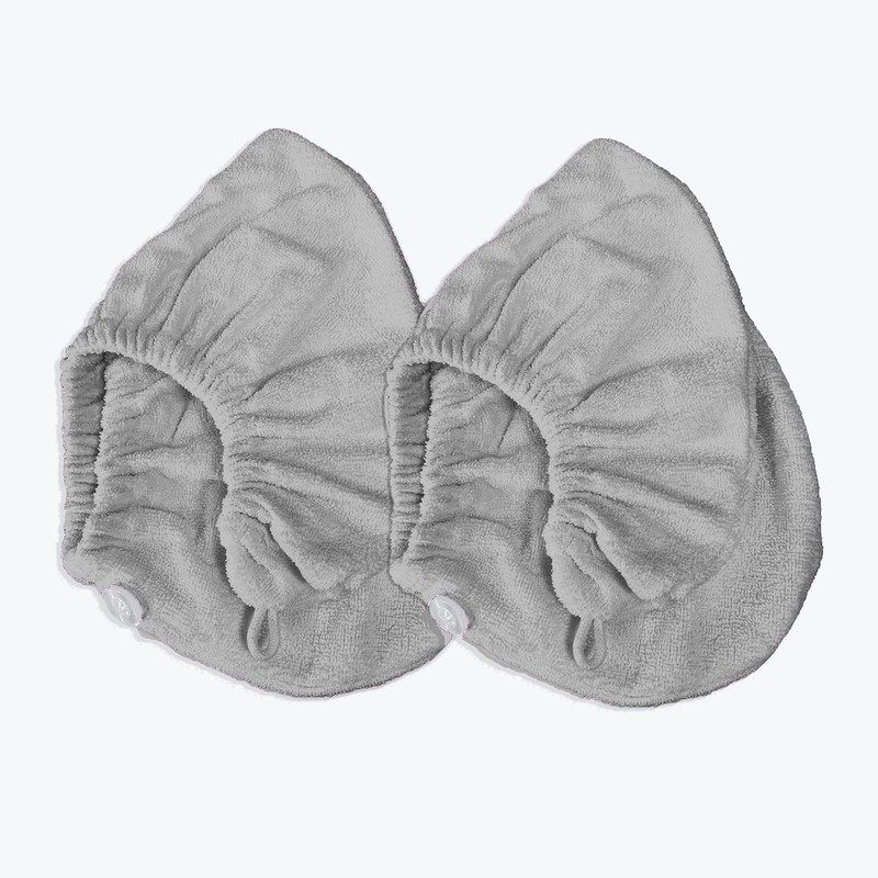 Allure 2 Pack Hair Towel Wrap 100% Cotton - Soft,