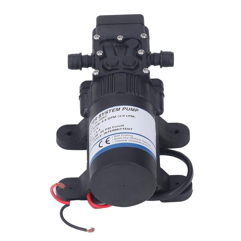Water Pump 0.8GPM DC 12V 1.8A 55PSI Self Priming Pump