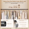 Closet Rods for Hanging Clothes, 16.5 to 79 Inches Adjustable