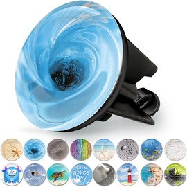 M. ROSENFELD HOME Universal Sink Plug 40 mm with Motif Swirl - Chrome Drain Plug - Made of Brass, Universal with Rubber for Bathroom Sinks and Bidets - Eccentric Plug