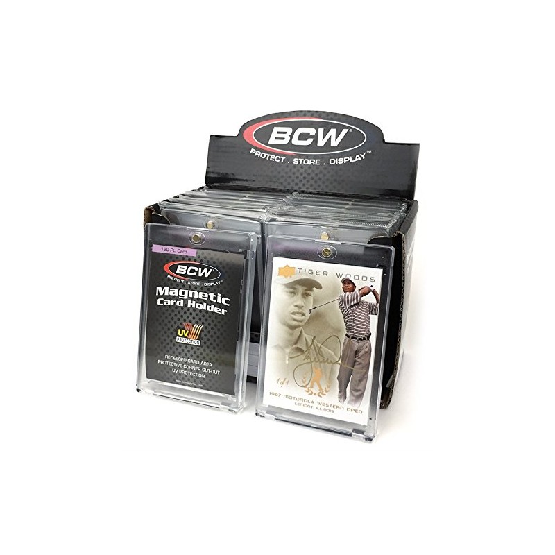 BCW 180 Pt Magnetic Card Holders, 12 Pack