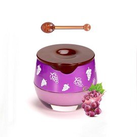 Clouds Bee Propolis Grape Lip Balm – Hydrating Lip Sleeping Mask for Dry, Cracked Lips, Moisturizing & Exfoliating Lip Treatment with Natural Bee Extract & Grape Essence, Honey Pot Design