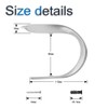 INCREWAY Curtain Holdback,2pcs Silver Solid Aluminum Alloy Spiral Curtain Bracket