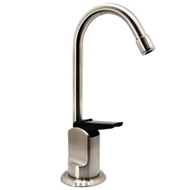 Westbrass D203-NL-20 6" Touch-Flo Style Pure Cold Water Dispenser Faucet, 1 Pack, Stainless Steel