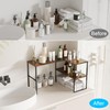Golener Countertop Organizer Corner Shelf, 2 Tier Adjustable Stackable Corner