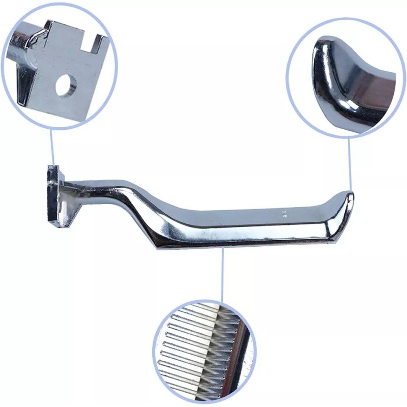 Slaction Pair LH & RH Interior Door Handle Heavy Chrome